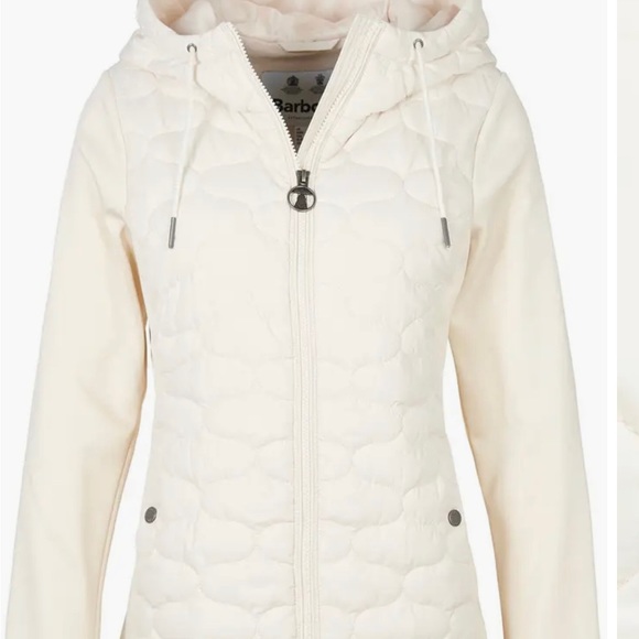 Barbour Kendra Hybrid Quilted Hooded Jacket - Picture 1 of 10
